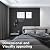 Art3d 8-Pack 96 x 6in. WPC Acoustic Slat Wall Panel for Modern Interior Decor, TV Background, Living Room, Matte Black