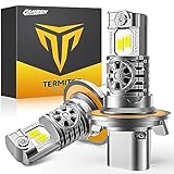 Termitor Upgraded H13 Bulbs, 800% Super Bright, 9008/H13 Light Bulbs, Real 1:1 Halogen Size, 6500K Cool White, IP68 Waterproof, Plug and Play, Pack of 2