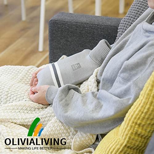 Olivialiving Hot Water Bag Hot Water Bottle 2 Liter Heat Up And Refreezable Hot Cold Pack With Classic Striped For Pain Relief Hot Cold Therapy #TOP7