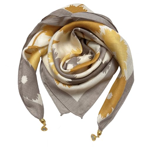 Women's Scarf Magnetic Clasps Winter Stylish and Versatile Neck Scarf Warm and Cozy 27.5 * 27.5 Inches