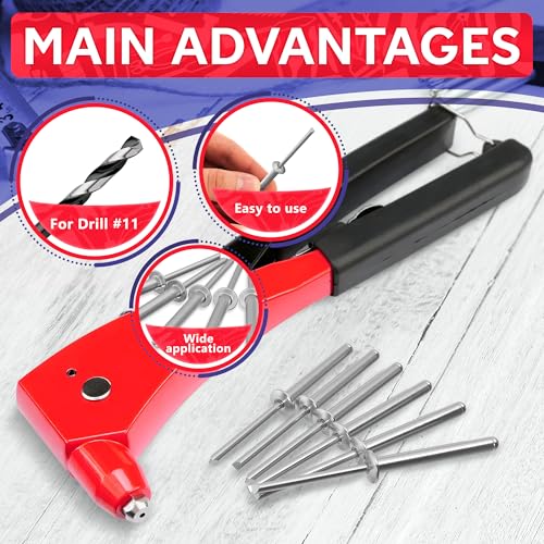 Reluen LIGHT-NG-0229 25Pcs Large Head Pop Rivets Aluminum thumb #3