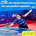 DOUBLE FISH Ping Pong Balls - White 3 Star WTT Smash Offical 40+ Table Tennis Balls - ITTF Approval Professional Ping Pong Ball - Liu Shiwen Endorsed Training & Competition Table Tennis Ball 6 Pack