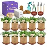 Floraxa 10-Herb Indoor Garden Kit, Complete Kitchen Herb Starter Set