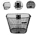 predolo Universal Bicycle Basket, Metal Wire Construction for Outdoor Use, M with Short Brace