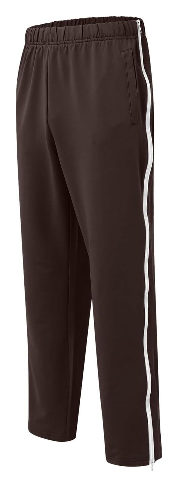 Pantaloni Tuta Con Cerniera Laterale - Jogging Uomo Sportivi E Comodi Con Tasche - Foto 8