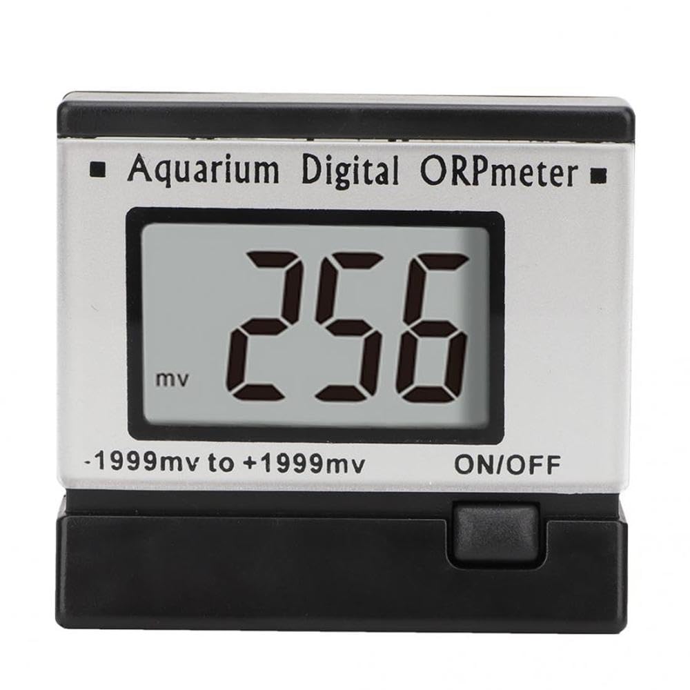 SagaSave Probador de calidad del agua, -1999 ~ 1999 mV, medidor ORP Redox en línea con pantalla LCD, detector profesional de calidad del agua para acuarios, piscinas, acuicultura