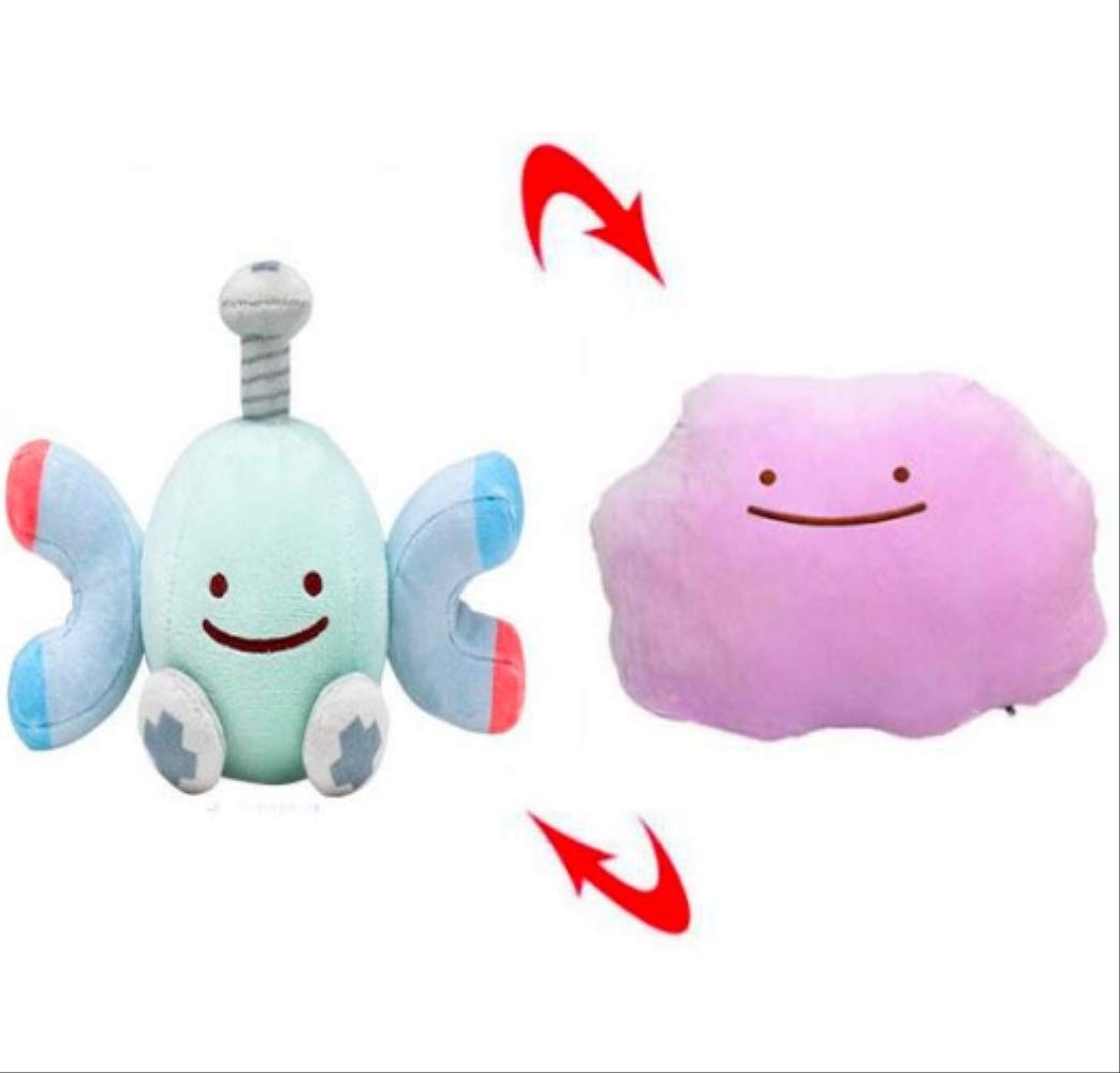 Plush toy Anime Pocket Animal Ditto Pillow Cushion Transfer Charmander Squirtle Bulbasaur Stuffed Plush Dolls Toy Gift 25cm Magnemite
