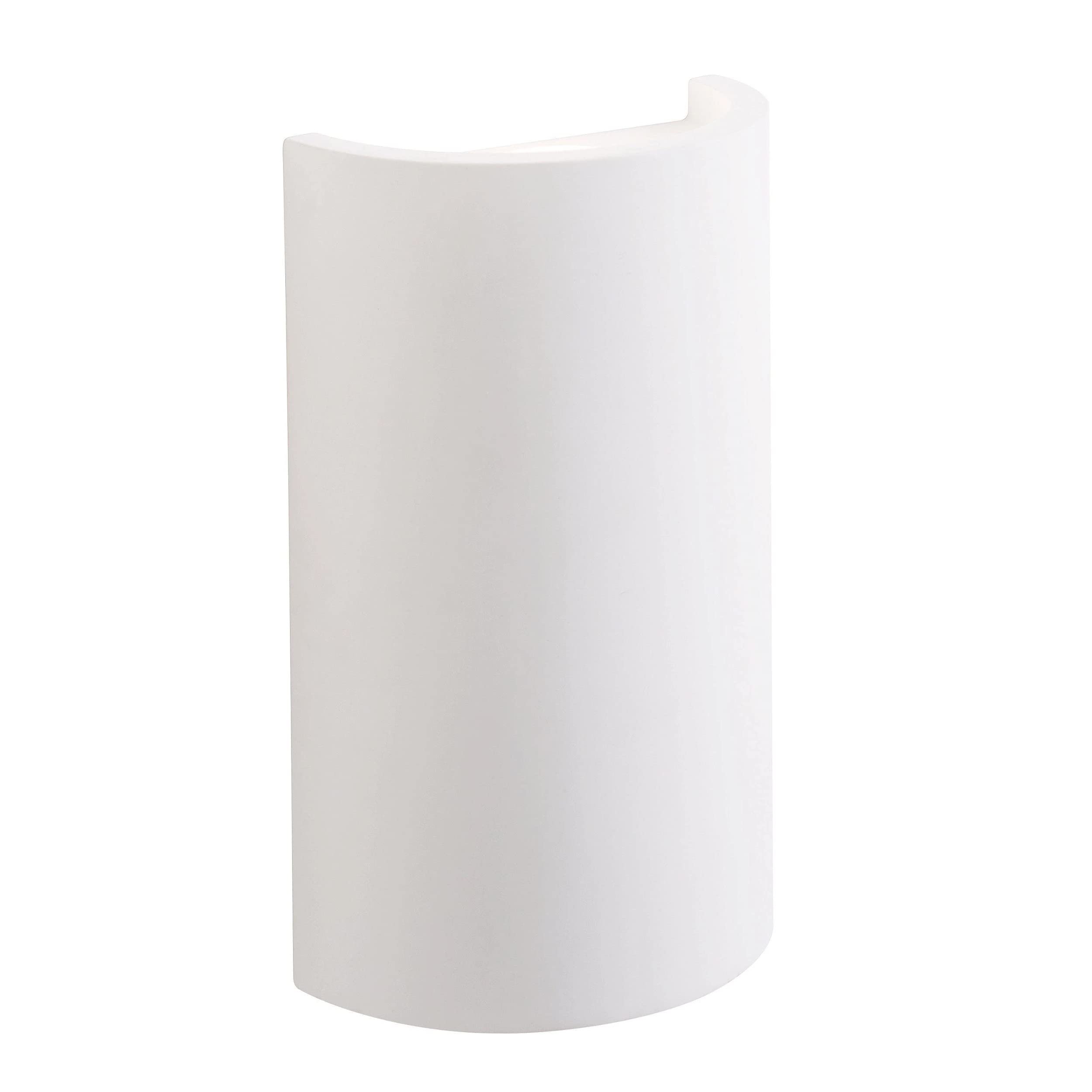 B&Q -  Luminosa 2 Light Indoor Wall Light White Plaster