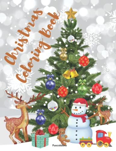 Christmas Coloring Book for Kids: Awesome Coloring Pages, Paperback, Christmas Coloring Book for Children, Eye Catching 20 Big Designs + 20 Blank Pages for Your Drawings, Great Gift for Boys And Girls image 2