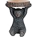 Black Forest DÃ©cor Black Bear Slice Sculpture Accent Table â€“ Cabin DÃ©cor
