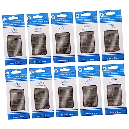 ARTIBETTER 120PCS Big Eye Hand Sewing Needles for Easy Threading Professional Sewing Needles for Home Use Suitable for Blind Stitching and Crafting