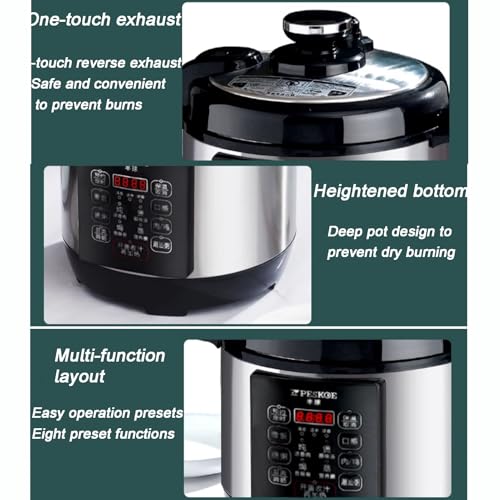 Suppentöpfe Unbeschichteter, Gesunder Reiskocher, Haushalts Aus Edelstahl, Digitaler Slow Cooker Zum Auf- Und Abkochen, Verdickter Einsatz, Schnelle Wärmeleitung(2.5L) 8 Suppentöpfe Unbeschichteter, Gesunder Reiskocher, Haushalts Aus Edelstahl, Digitaler Slow Cooker Zum Auf- Und Abkochen, Verdickter Einsatz, Schnelle Wärmeleitung(2.5L)