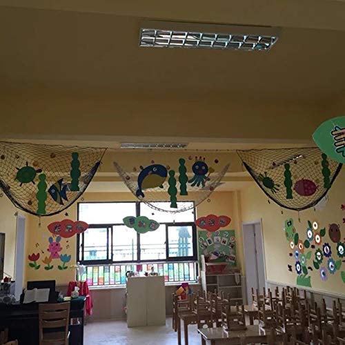 Fish Net Party Decorations,Photo Hanging Display Frames With Clips And Sea Shells,79X40Inch Nautical Themed Mediterranean Photo Wall Decor For Pirate Hawaiian Party,Picture Cards Artworks Organizer #TOP1