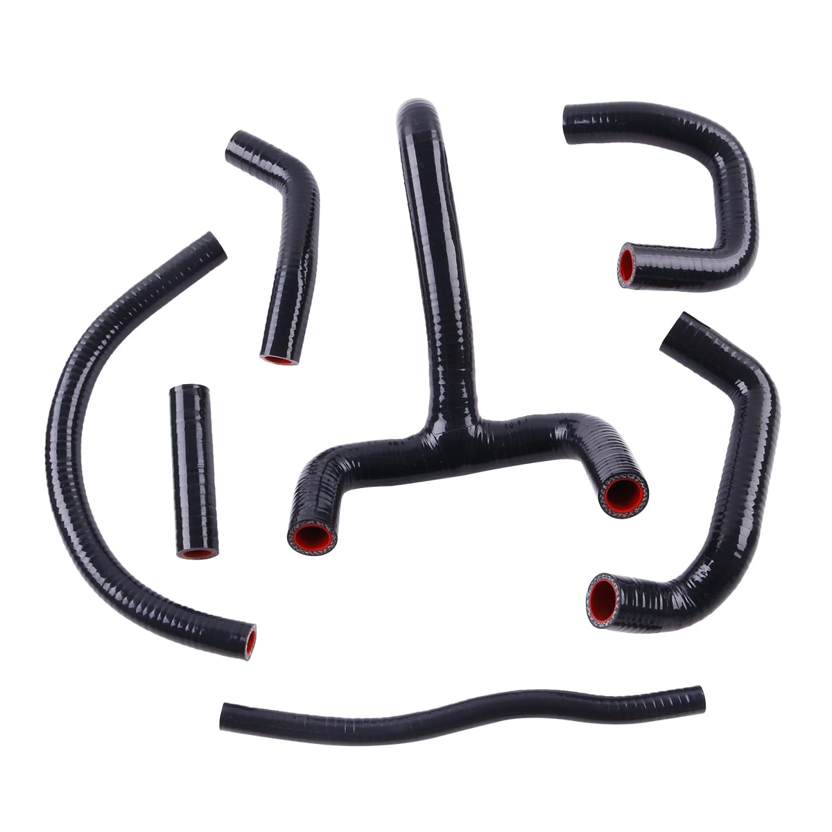 Kit de manguera de silicona para refrigerante KTM LC4 620 625 640 660 exterior negro interior rojo