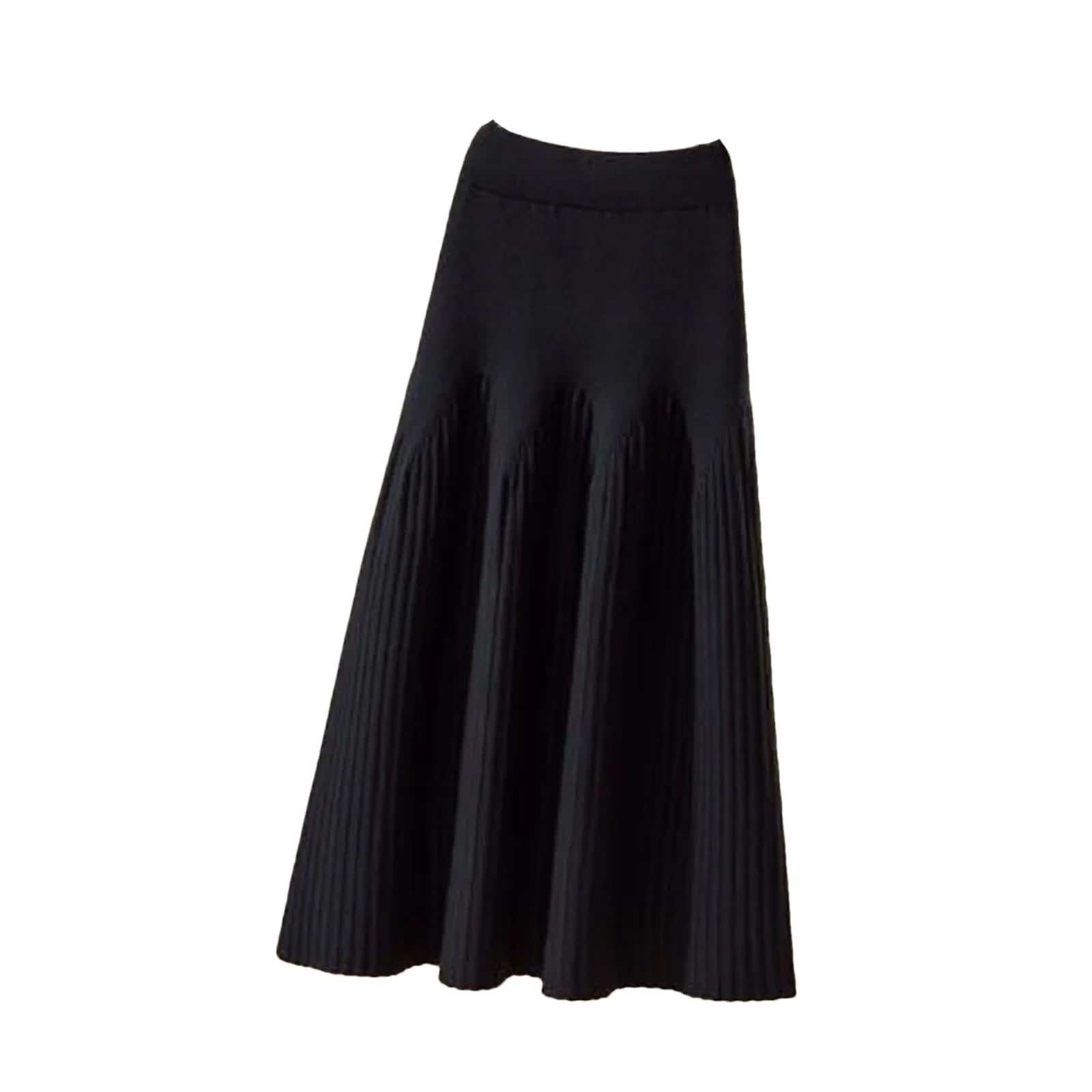 Lmtossey Gonna a pieghe invernale versatile a trapezio lavorata a maglia