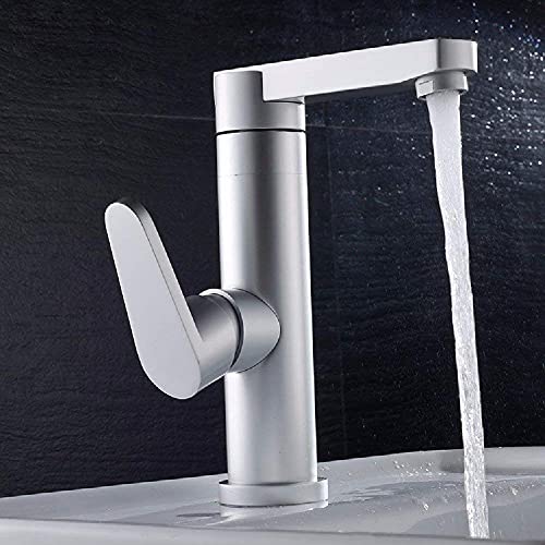 Robinet de cuisine orientable à 360° en aluminium fluide