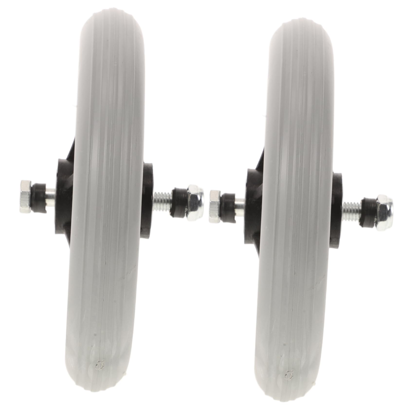 BEBEMOKO Wheelchair Front Wheels 6 Inches Replacement for Wheelchair Parts Anti-wear Design