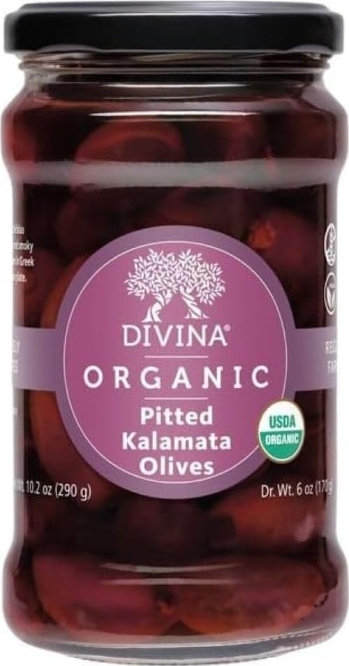 Image of Divina, Olives Kalamata Pitted Organic, 10.2 Ounce