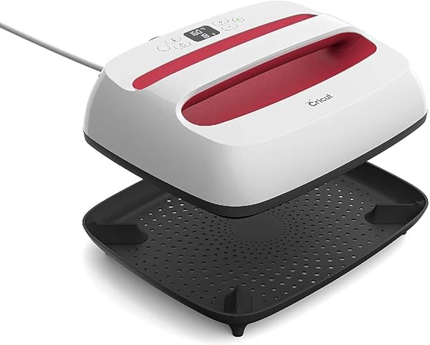 Cricut EasyPress 2 | 30 cm x 25 cm (12" x 10") Heat Plate | Heat Press for Iron On Vinyl (HTV), Infusible Ink and Sublimation | Heats up to 205Β°C (400Β°F) | Raspberry - Single