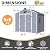 MELLCOM 8 x 6 FT Resin Outdoor Storage Shed with Floor