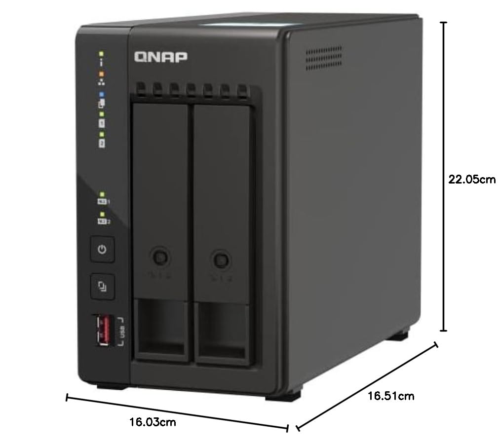 QNAP TS-253E-8G NAS desktop a 2 alloggiamenti