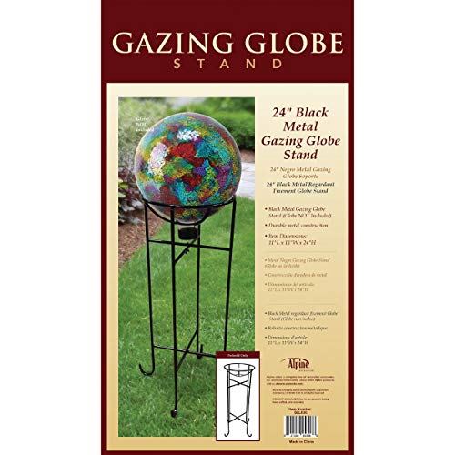 Alpine Corporation 24 Tall Indoor/Outdoor Metal Gazing