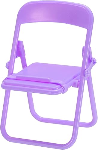 Miniatura 10 de uxcell Soporte para teléfono celular para silla, color caramelo, soporte para teléfono celular, multiángulo, mini soporte para silla plegable,