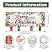 Gwisml Christmas Card Holder,Christmas Hanging Sign Display,Tree Gift Card Holder,Merry Christmas to All Wooden Sign Picture Holder with 30 Clips for Xmas Farmhouse Home Holiday Wall Decor