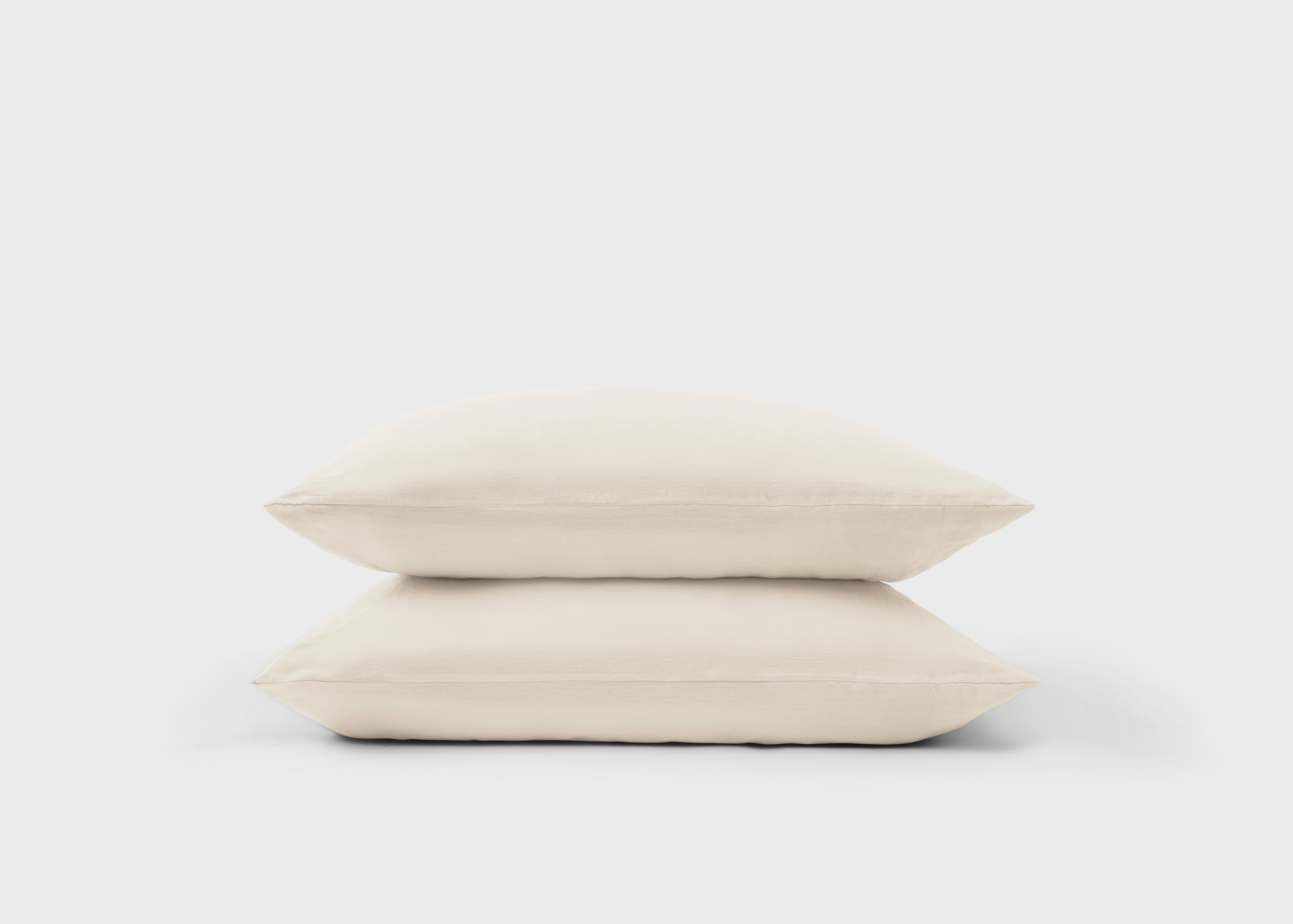 Simba Soft Oat Cool Linen Pillowcase Pair, 50X75cm, Luxuriously Cool