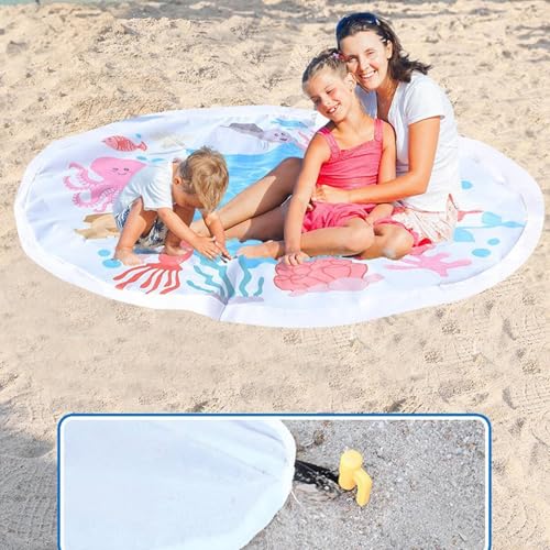Piscine pour bébé antidérapante et pliable de format carré 140 cm - 4