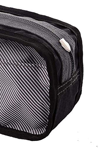 Pencil Case Large Pencil Pouch with Double Zippers for Middle High School Collage Office Student Boys Girl Adults 60 Pens Black by Only Warm