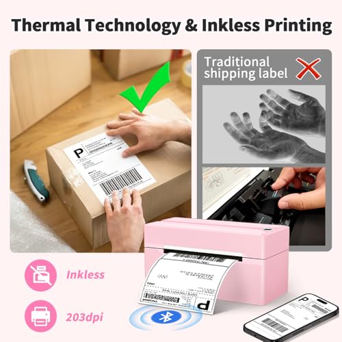 Bluetooth Thermal Label Printer SET MBK2QUT3 DROPS TO (PINK ONLY) - image 7