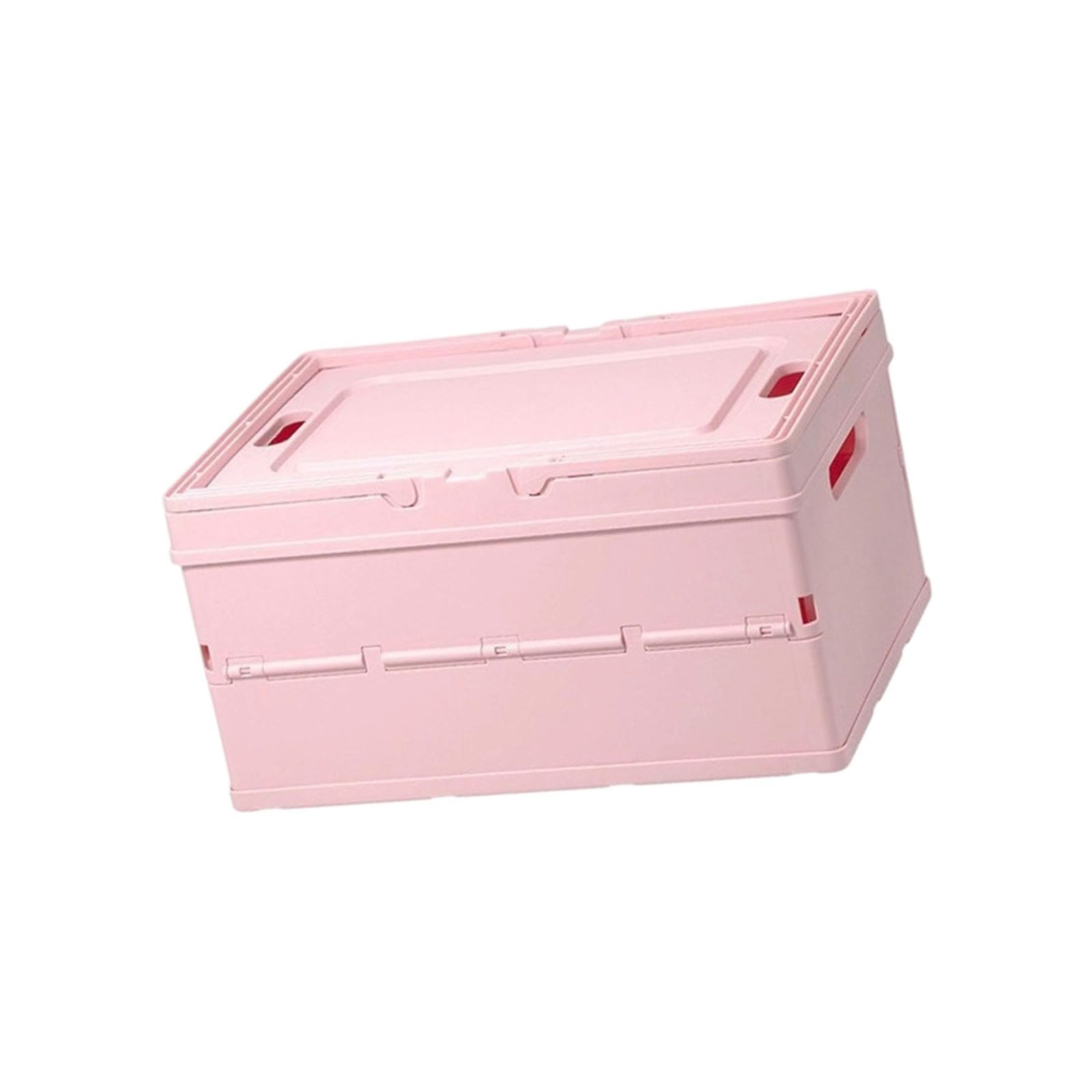 Shntig A Lidded Storage Box, Folding Bin With Side Handle Openings For Closet Shelf Nd Home Storage Indoors Folding Box Closet Organizer Bin Shelf Lidded Organizer Home Flat Side
