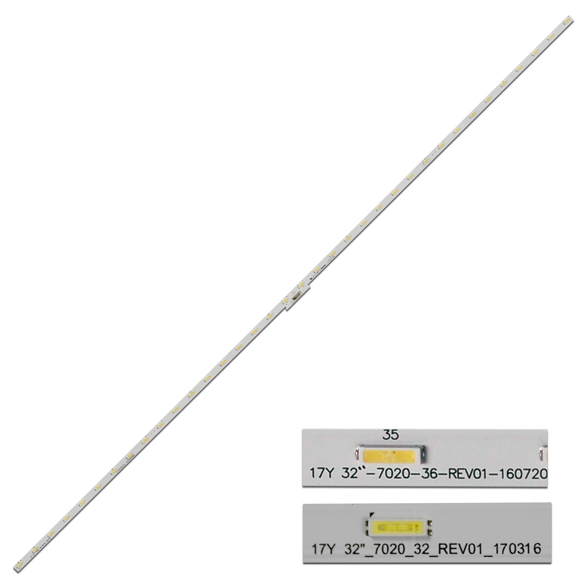 WUWMTUTCK LED Backlight Strip Fit for Sony KDL-32WE613 KDL-32WE615 KDL-32WE610 KDL-32RE403 17Y 32"_7020_32 36_REV01_170316 80611DD 160720(32 lamp)
