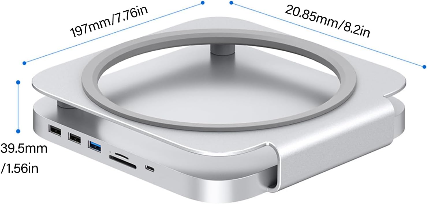 USB C NVME Drives Case Hard Drive Enclosure Type C Docking Station Aluminum Stand for 2024 Accessories Aluminum Cooling Stand