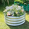 Land Guard Galvanized Raised Garden Bed 2Pcs, Planter Raised Garden Beds Outdoor, Round Clearance Raised Garden Beds for Gardening Vegetables…… #1
