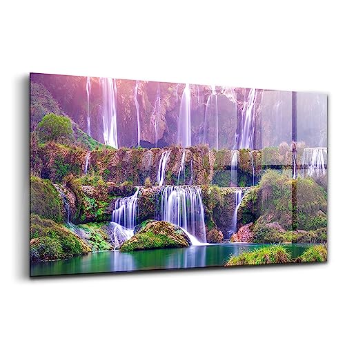 Peinture murale verre Wallfluent décoration cascade Jiulong Chine