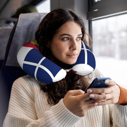 Almohada espuma viscoelástica tamaño único cuello U miniatura 6