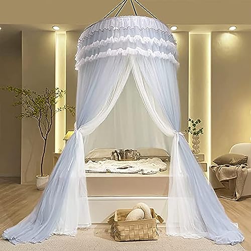 Tenda a baldacchino a baldacchino a cupola a doppio strato per camera da letto per bambini e adulti
