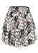 Produktbild Styleboom Fashion Damen Mini Stufenrock Blätter Print schwarz Multicolor