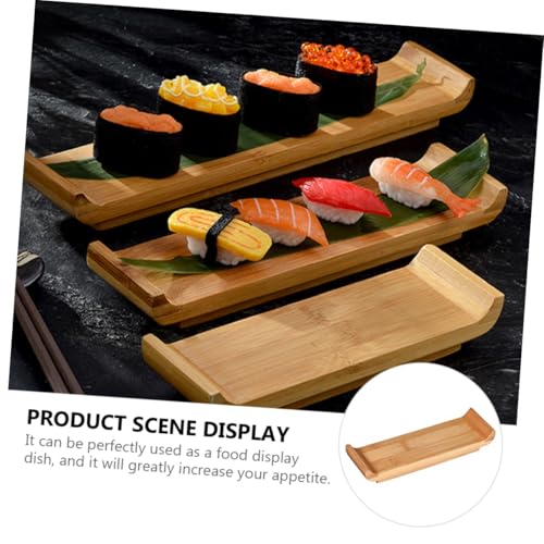 Bandeja Japonesa Beaupretty para Sushi y Sashimi Pequeña de Madera miniatura 7