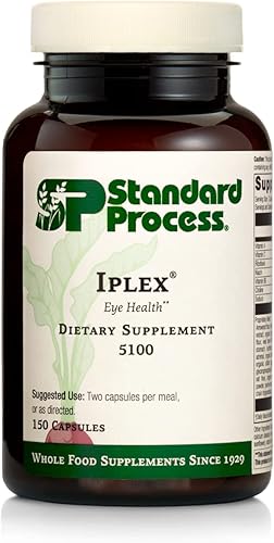 Standard Process Iplex - Suplemento vascular de alimentos integrales, salud ocular y apoyo ocular con hongo shiitake, ácido fosfórico, salvado de