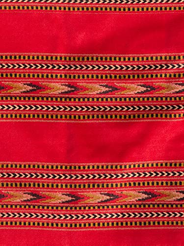 Image of tweedle Jamawar Weave,Woolen Shawl /Stole /Lohi for Men, Reversible Chinar Patta Design Shawl (40 x 80 inches)