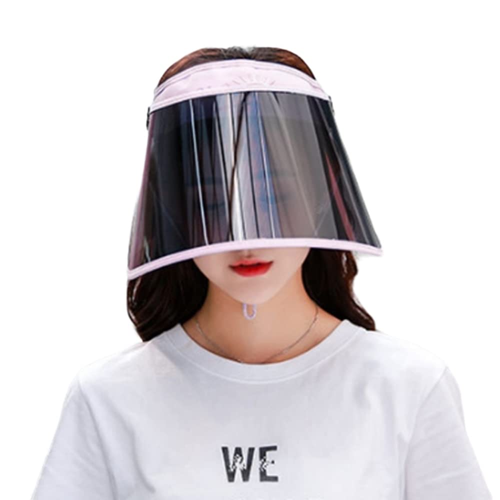 WITHMOONS Sunblock UV Protection Visor Sun Face Shield Hat Pink