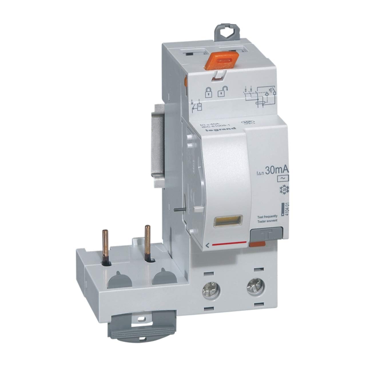 Bloc différentiel Legrand DX³ 410401 évite les fuites de courant 40A 30mA