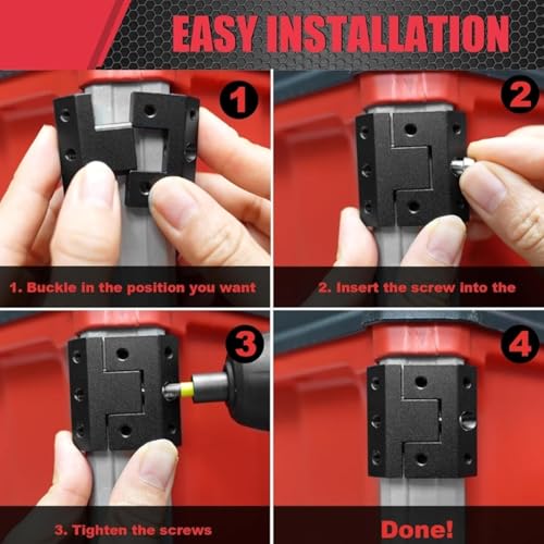 Adaptateur rail Packout avec clip aluminium pour fixations stables