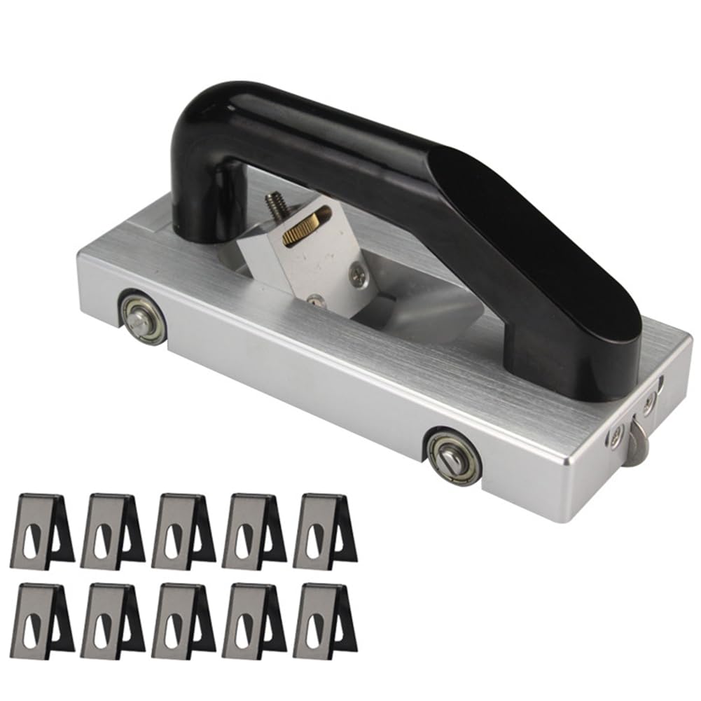 Jnchdghwa As Shown U-Type Blade Pvc Leather Floor Grooving Slotting Tool Slotter Hand Pull Vinyl Floor Groover Wheeled Device