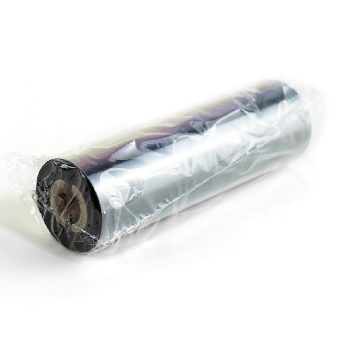 10 Rollen - Thermotransferfolie mit NUT 1/2 Zoll (ca. 13mm) HARZ Premium Qual: 318 | 110mm x 74m (Breite x Länge) | Farbe: schwarz | Thermotransfer Farbband für Desktopdrucker | HUTNER