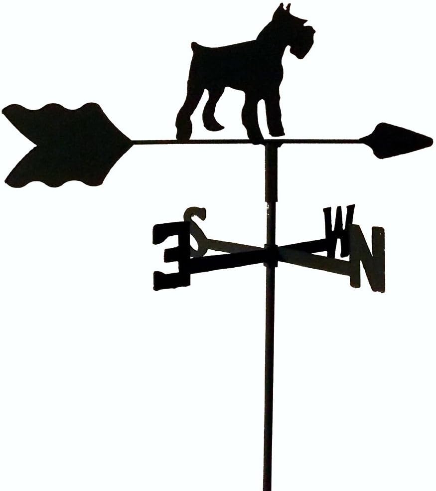 Schnauzer Garden Style Weathervane Wrought Iron
