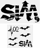 Amazon.co.jp: SiM ステッカーセット (黒) : 家電＆カメラ